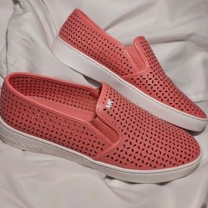 Michael Kors Olivia Perforated leather slip-on sneaker